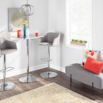 Daniella Contemporary Black Metal Grey Fabric Bench 12 Daniella Contemporary Black Metal Grey Fabric Bench