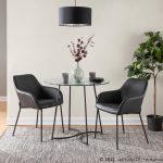 Daniella Contemporary Black Metal and Faux Leather Dining Chairs by LumiSource (Set of 2) (Set of 2) 13 Daniella Contemporary Black Metal and Faux Leather Dining Chairs by LumiSource (Set of 2) (Set of 2)