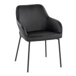 Daniella Contemporary Black Metal and Faux Leather Dining Chairs by LumiSource (Set of 2) (Set of 2) 16 Daniella Contemporary Black Metal and Faux Leather Dining Chairs by LumiSource (Set of 2) (Set of 2)