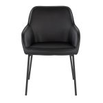 Daniella Contemporary Black Metal and Faux Leather Dining Chairs by LumiSource (Set of 2) (Set of 2) 20 Daniella Contemporary Black Metal and Faux Leather Dining Chairs by LumiSource (Set of 2) (Set of 2)