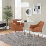 Daniella Contemporary Camel Faux Leather Dining Chairs Chrome (Set of 2) 10 Daniella Contemporary Camel Faux Leather Dining Chairs Chrome (Set of 2)