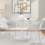 Daniella Contemporary Chrome and Cream Fabric Dining Chairs (Set of 2) 11 Daniella Contemporary Chrome and Cream Fabric Dining Chairs (Set of 2)