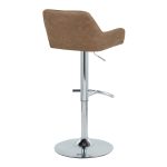Daniella Contemporary Espresso Faux Leather Adjustable Barstool (Set of 2)