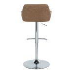 Daniella Contemporary Espresso Faux Leather Adjustable Barstool (Set of 2)