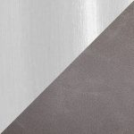 Daniella Contemporary Grey Faux Leather Chrome Dining Chairs (Set of 2)