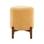 Daniella Contemporary Yellow Fabric Walnut Wood Storage Ottoman 19 Daniella Contemporary Yellow Fabric Walnut Wood Storage Ottoman