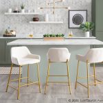 Daniella Gold and Cream Contemporary Counter Stools (Set of 2) 13 Daniella Gold and Cream Contemporary Counter Stools (Set of 2)