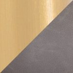 Daniella Gold and Grey Contemporary Dining Chairs (Set of 2)