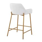 Daniella Gold and White Contemporary Counter Stools (Set of 2) 17 Daniella Gold and White Contemporary Counter Stools (Set of 2)