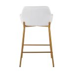 Daniella Gold and White Contemporary Counter Stools (Set of 2) 18 Daniella Gold and White Contemporary Counter Stools (Set of 2)