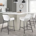 Daniella Industrial Black Metal White Faux Leather Counter Stools (Set of 2) 13 Daniella Industrial Black Metal White Faux Leather Counter Stools (Set of 2)