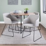 Daniella Light Grey Contemporary Dining Chairs (Set of 2)
