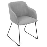 Daniella Light Grey Contemporary Dining Chairs (Set of 2)