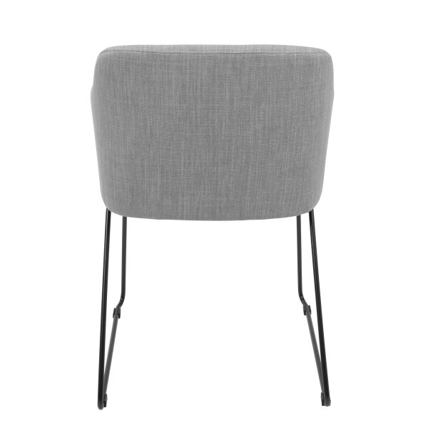 Daniella Light Grey Contemporary Dining Chairs Set of 2 5