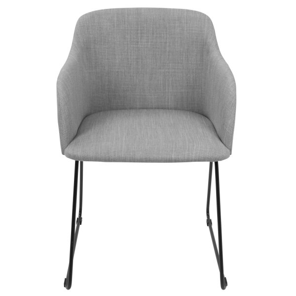 Daniella Light Grey Contemporary Dining Chairs Set of 2 6