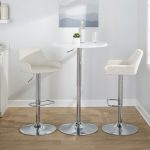 Daniella White Velvet Chrome Contemporary Adjustable Barstool (Set of 2) 13 Daniella White Velvet Chrome Contemporary Adjustable Barstool (Set of 2)