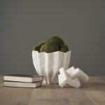 Daria Textured White Sculptural Ceramic Bowl