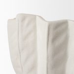 Daria Textured White Sculptural Ceramic Bowl