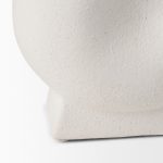 Darian Small Textured Matte White Ceramic Vase
