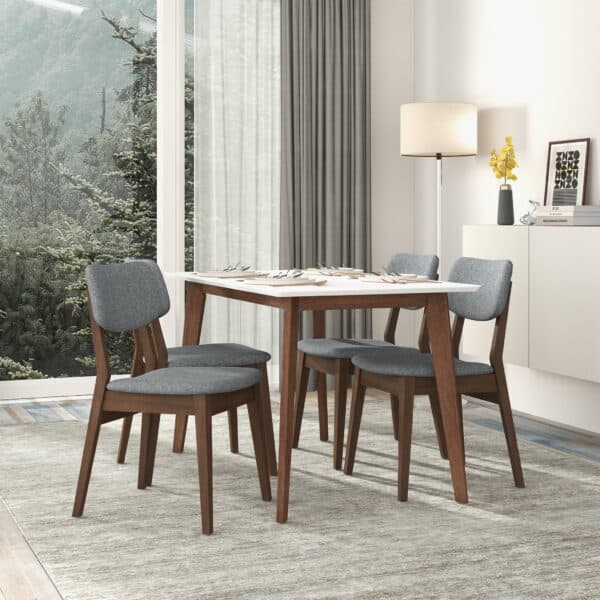 DarkGreyFabricDiningChair 2