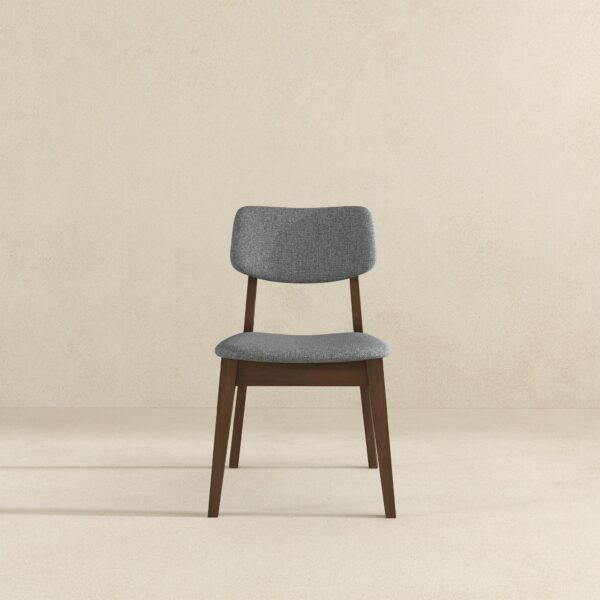 DarkGreyFabricDiningChair 3