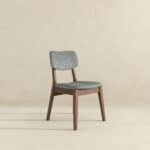 Grey Fabric Mid-Century Modern Dining Chairs (Set of 2) 10 Grey Fabric Mid-Century Modern Dining Chairs (Set of 2)