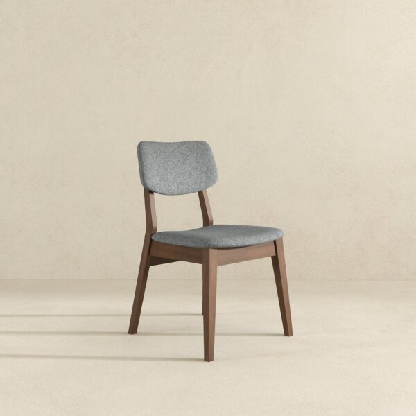 DarkGreyFabricDiningChair 4