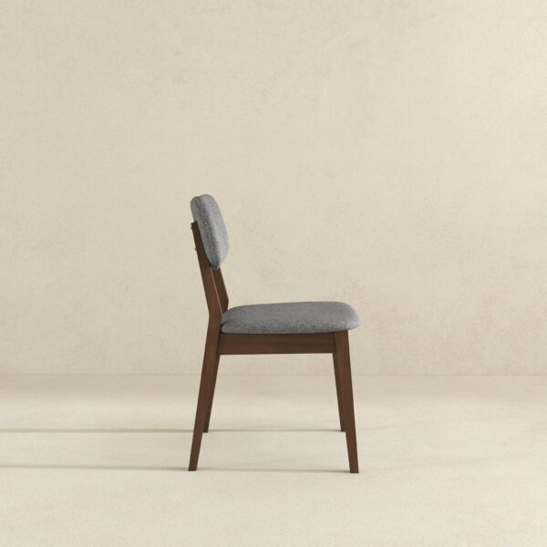 DarkGreyFabricDiningChair 5
