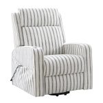 Darrell Striped Power Lift Assist Massage Recliner with Tray 6 Darrell Striped Power Lift Assist Massage Recliner with Tray