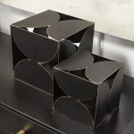 Darren (Large) 8L x 8W Black Metal Decorative Cube