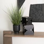 Darren (Large) 8L x 8W Black Metal Decorative Cube