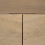 Darwin Light Brown Wooden 2 Door w/ 2 Shelves Accent Cabinet