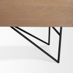 Darwin Light Brown Wooden 4 Door w/ 2 Shelves Sideboard