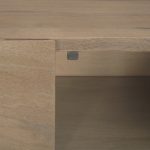 Darwin Light Brown Wooden 4 Door w/ 2 Shelves Sideboard