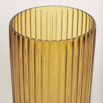 Dawn Tall Amber Glass Vase