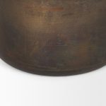 Daya Medium Antiqued Gold Metal Vase