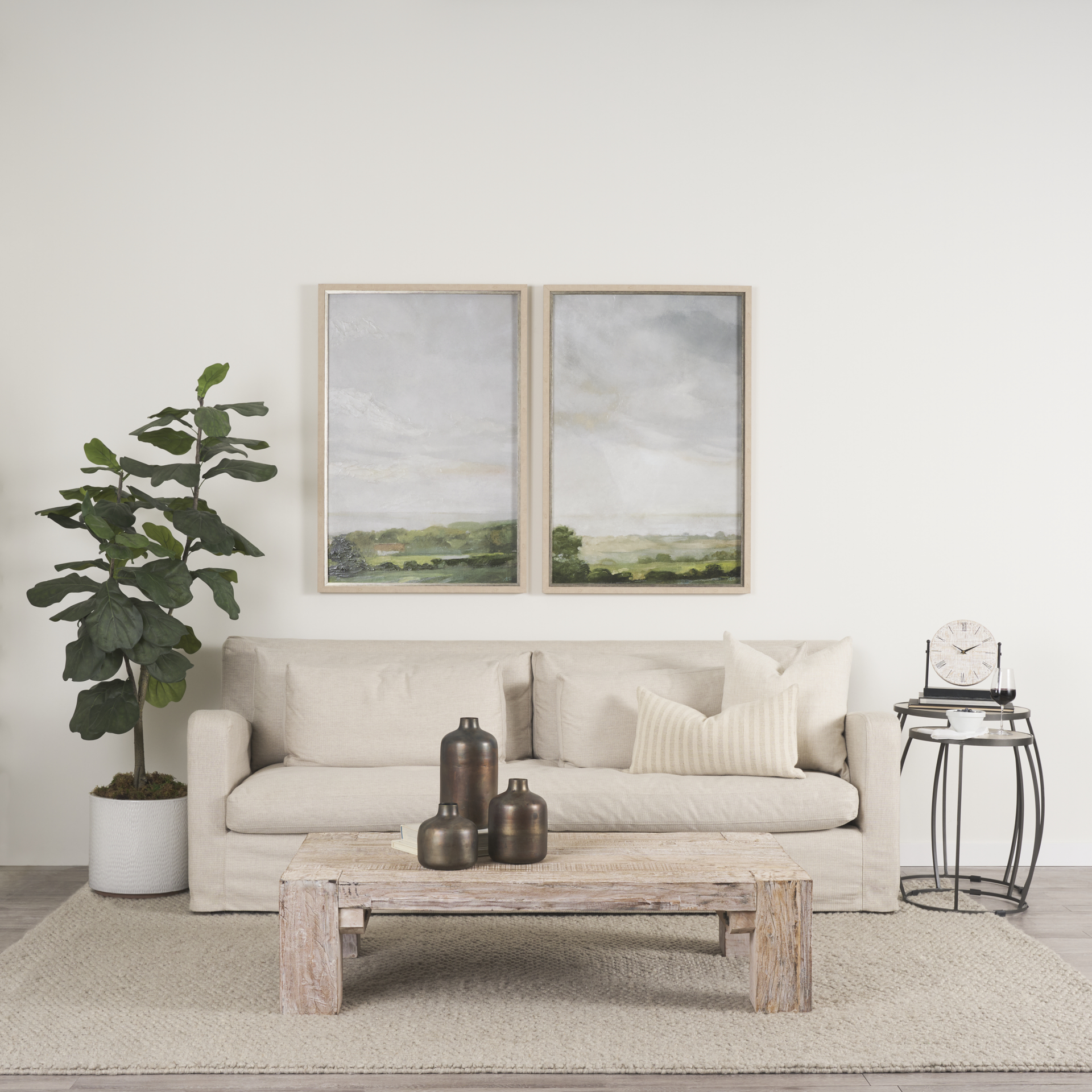 Daya Tall Antiqued Gold Metal Vase 2 Daya Tall Antiqued Gold Metal Vase - Image 2