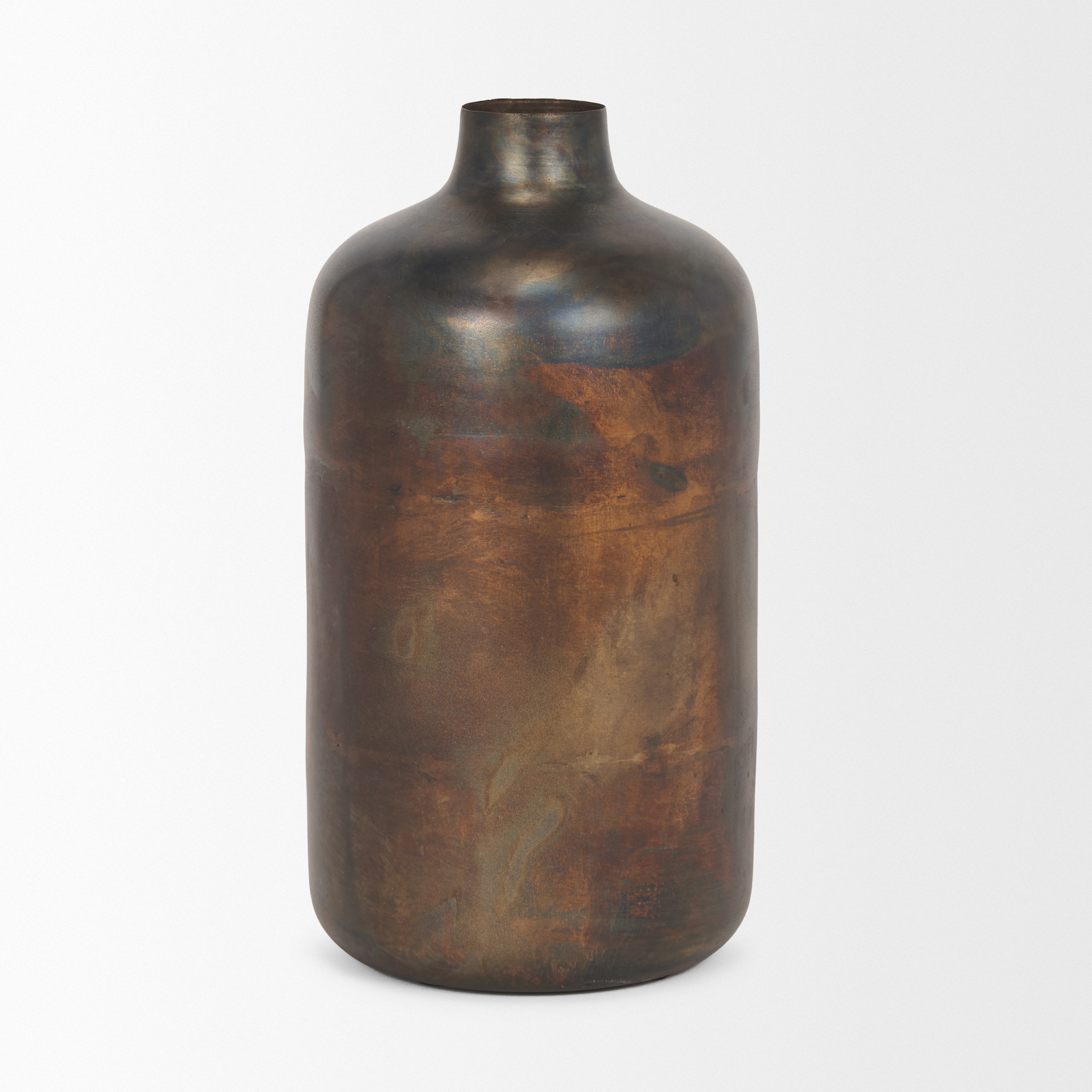 Daya Tall Antiqued Gold Metal Vase 4 Daya Tall Antiqued Gold Metal Vase - Image 4