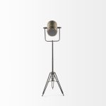 Debdou (61"H) Gold Metal Adjustable Cinema-Style Floor Lamp