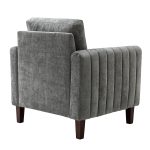 Deionides Grey Tufted Glam Accent Club Chair 8 Deionides Grey Tufted Glam Accent Club Chair