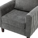 Deionides Grey Tufted Glam Accent Club Chair 10 Deionides Grey Tufted Glam Accent Club Chair