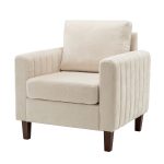 Deionides Ivory Tufted Glam Accent Club Chair 7 Deionides Ivory Tufted Glam Accent Club Chair