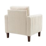 Deionides Ivory Tufted Glam Accent Club Chair 8 Deionides Ivory Tufted Glam Accent Club Chair