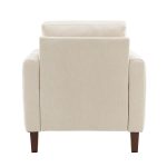 Deionides Ivory Tufted Glam Accent Club Chair 9 Deionides Ivory Tufted Glam Accent Club Chair
