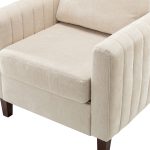 Deionides Ivory Tufted Glam Accent Club Chair 10 Deionides Ivory Tufted Glam Accent Club Chair