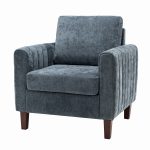 Deionides Navy Tufted Glam Accent Club Chair