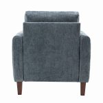 Deionides Navy Tufted Glam Accent Club Chair