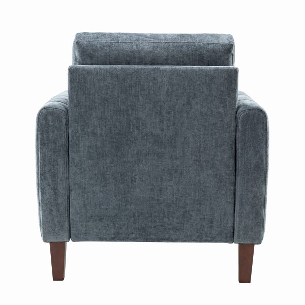 Deionides Navy Tufted Glam Accent Club Chair 3
