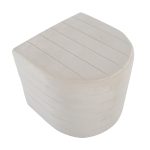 Demi Cream Velvet Contemporary Ottoman 20 Demi Cream Velvet Contemporary Ottoman