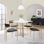 Demi Gold and Black Velvet Contemporary Chairs (Set of 2) 16 Demi Gold and Black Velvet Contemporary Chairs (Set of 2)
